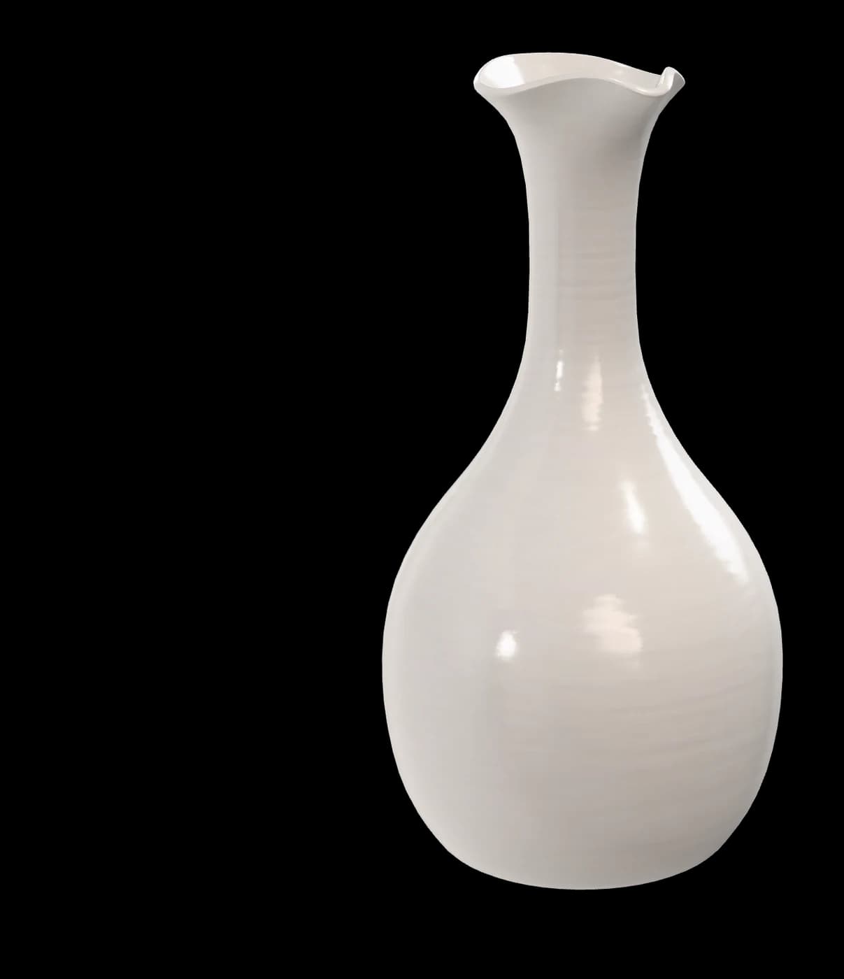 Ivory Ceramic Vase