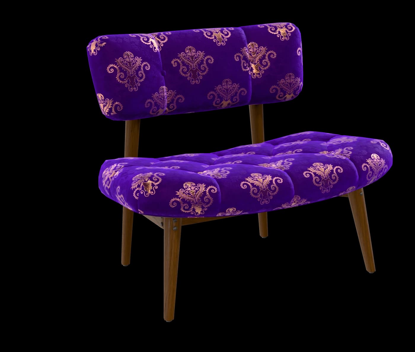 Regal Damask Accent Chair