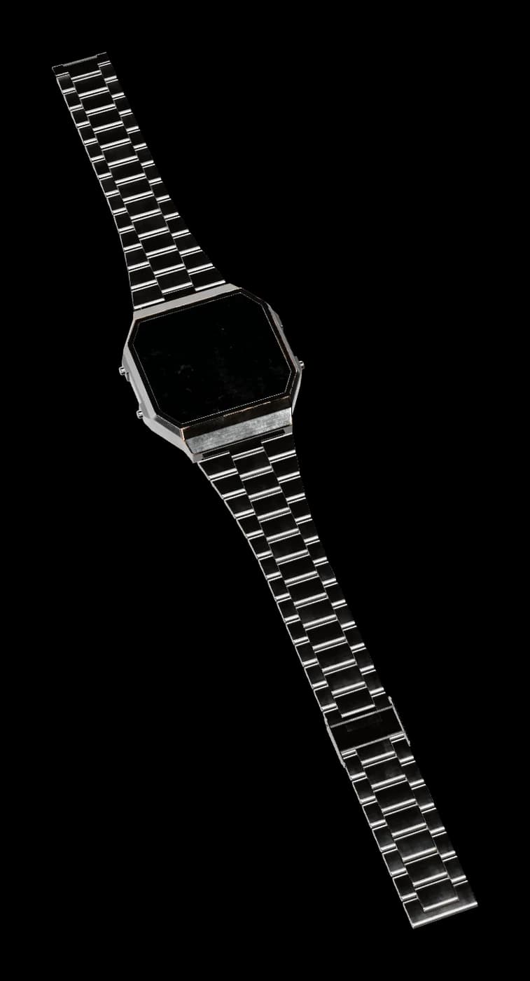 Retro Digital Steel Watch