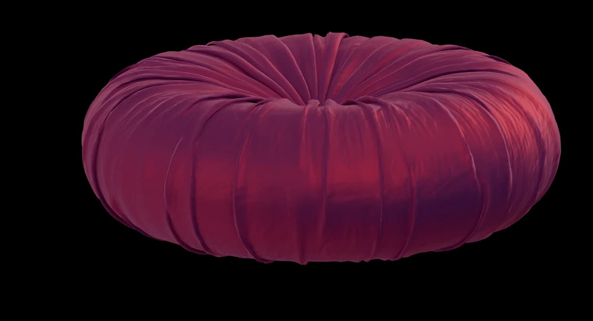 Mulberry Silk Pouf