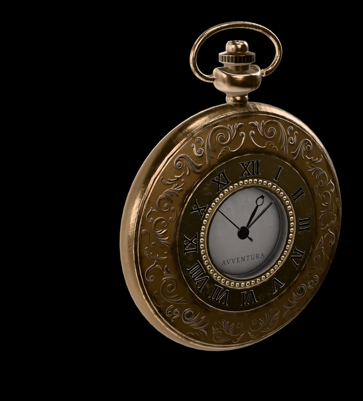 Antique Bronze Pocket Watch