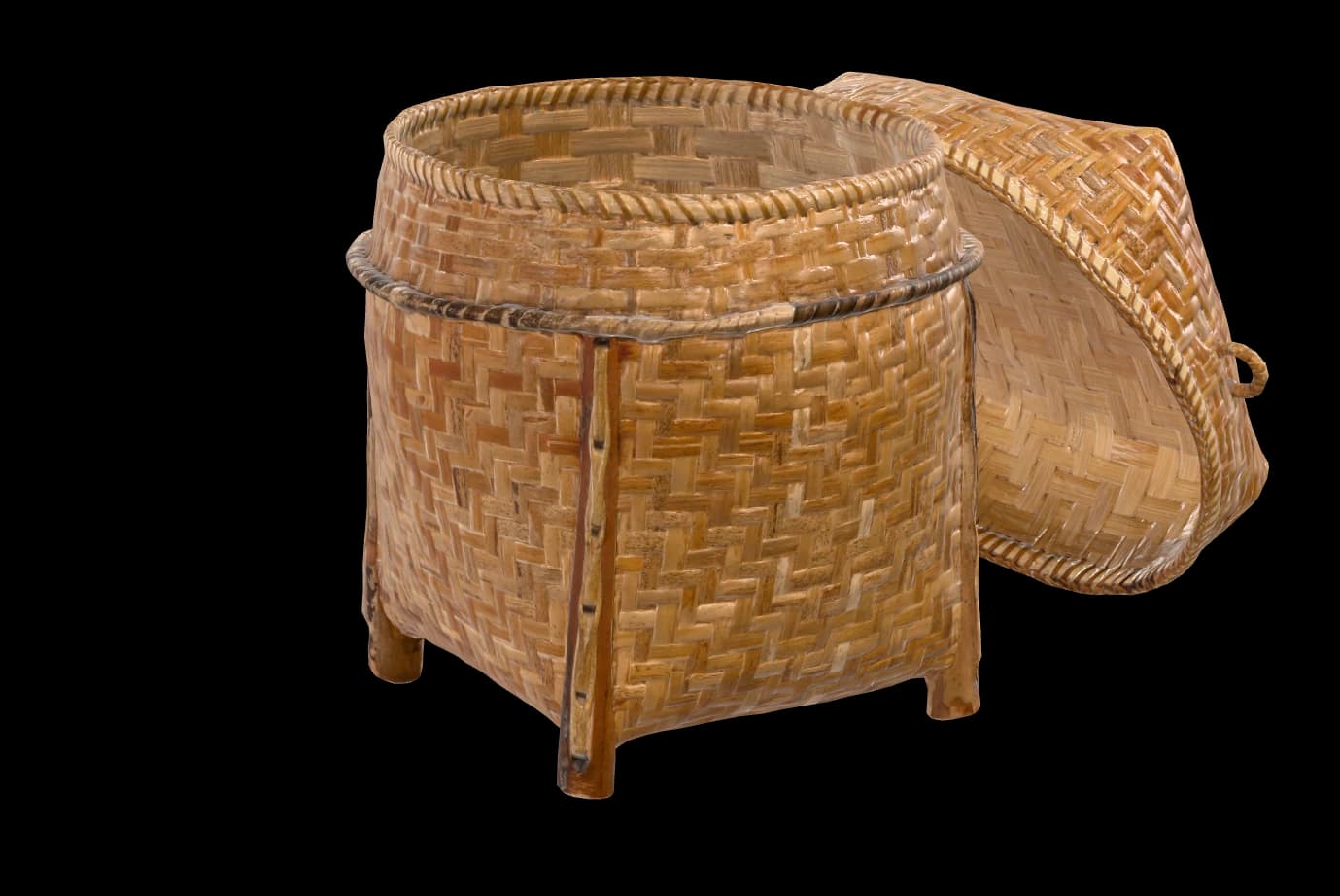 Handwoven Rattan Hamper